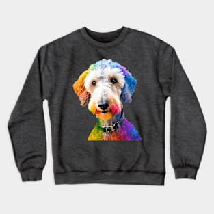 Pop-Art Bedlington Terrier Impressionism Crewneck Sweatshirt